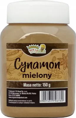 Obrázok produktu pre CINNAMON / CANEHL mletý 150g prémiová nádoba v nádobe na opakované použitie, nádoba s viečkom