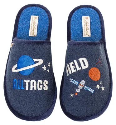 Produktbild von ALL-tagsheld Filzpantoffel, Farbe:dunkelblau, Größe:42/43