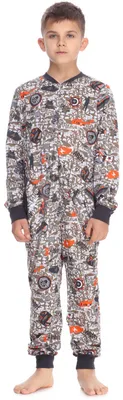 Image de Pyjama-combinaison pour garçon Timone, modèle TI121 (couleur kaki, tailles 110-116)