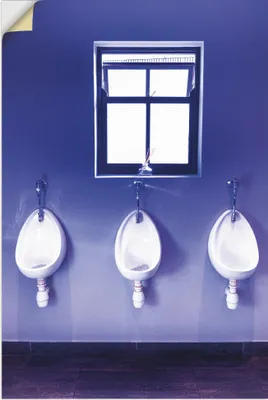 Produktbild von ARTland Wandbild, selbstklebend Toilette Größe: 20x30 cm