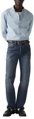 Imagen del producto de Pantalones vaqueros Levi's 501 Original para hombre, corte recto, con cierre de botón, color azul (Cambio)