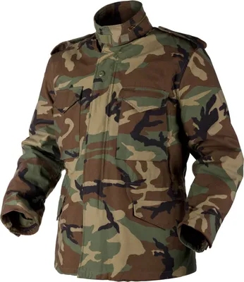 Produktbild von Helikon-Tex Jacke M65 – Nyco-Satin – alle verfügbaren Farben – in mehreren Varianten erhältlich, Größe:L, Farbe:US Woodland