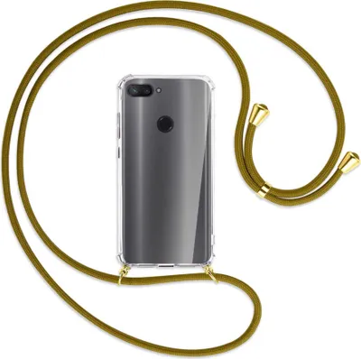 Produktbild von Handykette Backcover-Schutzhülle mit Band (Metall goldfarben) für Xiaomi Mi 8 Lite - khaki
