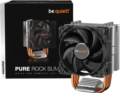 Obrázek produktu pro Be Quiet! Pure Rock Slim 2 - vzduchový chladič procesoru - (pro: LGA1155, AM3+, LGA1150, LGA1151, AM4, LGA1200)