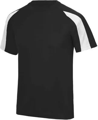 Produktbild von Just Cool JC003 | Contrast Cool Sport T-Shirt + WRAP  - Farbe: Jet Black/Gold - Größe: S