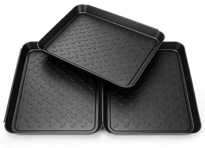 Produktbild von Schuhabtropfschale - 3er Set Abtropfmatte für Schuhe - 35 x 27,5 x 3 cm