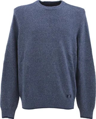 Produktbild von 33258 Lerros, ,  Herren Crew Neck Rundhals Pullover Pulli, mittlerer Glattstrick, indigoblau melange, XXL