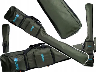 Produktbild von Rumpol Rutenfutteral 150 cm 2 Fächer 2 Taschen Angelruten