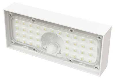Solární LED svítidlo BRIXO s pohybovým čidlem, bílé, neutrální bílá
