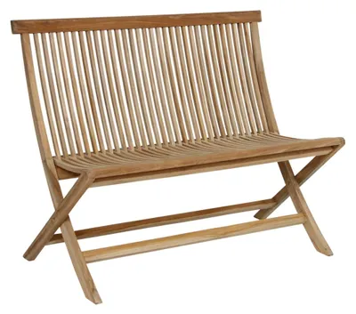 Produktbild von 2-Sitzer-Bank Turin 105 x 87 x 61 cm Teakholz Natur