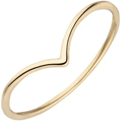 Produktbild von Schmaler Ring aus 585 Gold Gelbgold 1,3mm glänzend Fingerring Goldring für Damen Innenumfang 58mm  Ø18.5mm