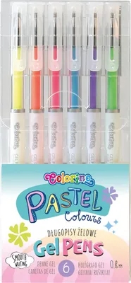 Produktbild von Colorino 6-Farben-Pastell-Gelschreiber