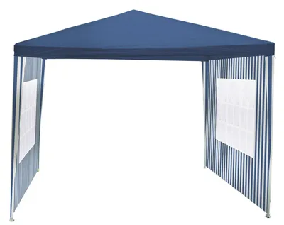 Produktbild von BURI Gartenpavillon Blau 3x3m Pavillon Partyzelt Gartenzelt Zelt wasserabweisend