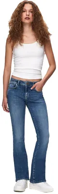 Productafbeelding van LTB Jeans, damesmodel Juliana - Bootcut, lage taille, basic, 5 zakken, medium wassing, blauw