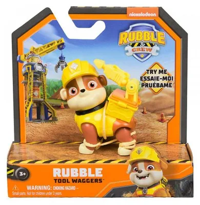 Image de Coffret pat patrouille ruben et cie : figurine chien ruben 7 cm - paw patrol - spin master