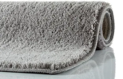 Produktbild von RHOMYhome Badteppich DUO  eckig   60 x  90 cm  Farbe  steel