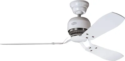 Zdjęcie produktu dla Wentylator sufitowy z przełącznikiem ściennym Industry II Biały 132 cm