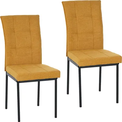 Produktbild von Stuhl Matthew Gelb 2er Set, 44x61x96 cm, Sitzhöhe 48 cm