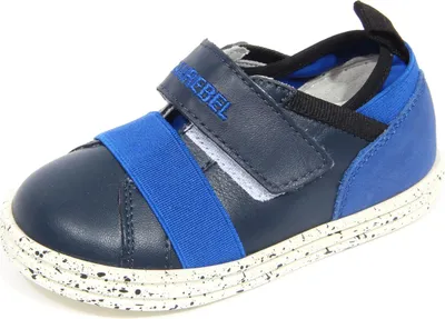 Zdjęcie produktu dla G4076 trampki chłopięce HOGAN REBEL niebieskie buty skórzane/materiałowe dzieci