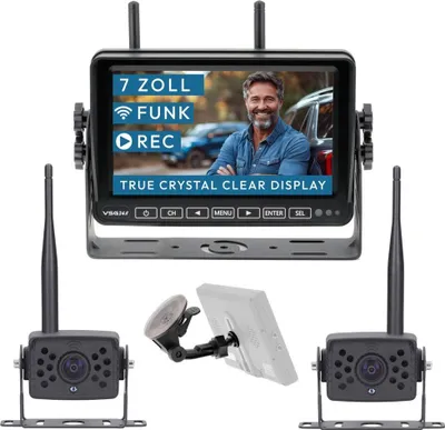 Produktbild von 7" FUNK-Set ELEMENT WIRED HD | 2 Kameras | Wohnmobil & LKW bis 21 Meter RVS-24672