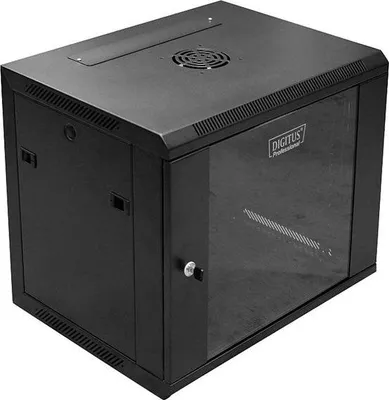 Image de Digitus DN-W19 09U/450/B armoire rack 9U montage mural Noir