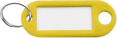 Image de Porte-clés étiquette CombiCraft jaune 55 x 22 mm – 100 pièces