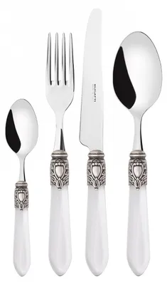 Productafbeelding van OXFORD Ghiera Argento Anticato, Bestekset, 24 delen, Compacte doos, Casa Bugatti