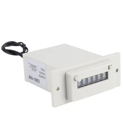 Zdjęcie produktu dla CSK6-YKW Elektromagnetyczny licznik, 6-cyfrowy elektroniczny licznik impulsów, 12 V DC