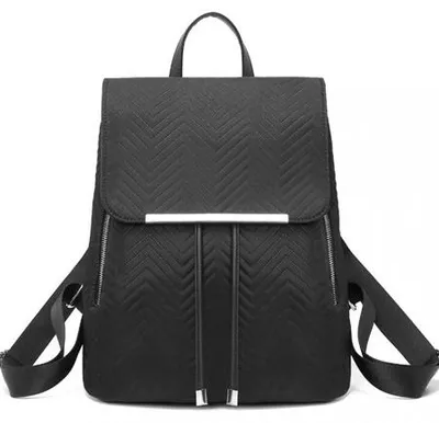 Immagine prodotto di Zaino da donna trapuntato in nylon nero di Flossy