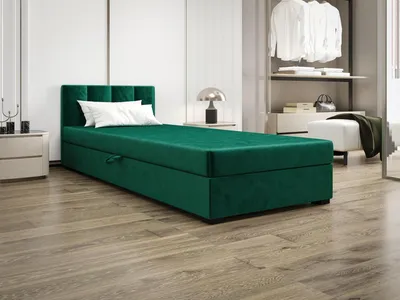 Obrázek produktu pro Jednolůžková postel 110x195 MANKA 1 - zelená