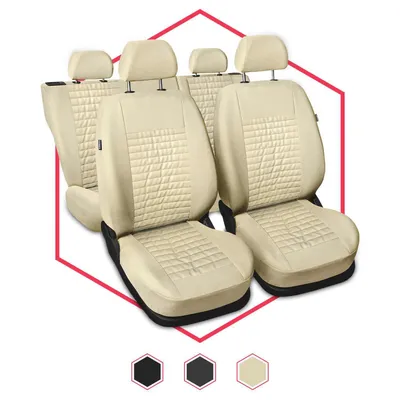 Immagine prodotto di Coprisedili auto Coprisedili universali Coprisedili auto per Peugeot 307 Beige