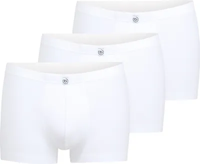 Produktbild von bugatti Herren Shorts, 3er Pack - FLEXCITY, Boxer Briefs, Pants, Stretch Baumwolle Weiß XL