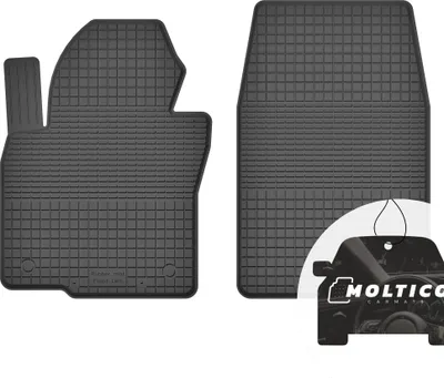 Image de Tapis en caoutchouc avant avec bordure Tapis de voiture en caoutchouc Tapis de voiture ajusté 2 pièces - convient à Hyundai ix35 2010-2015