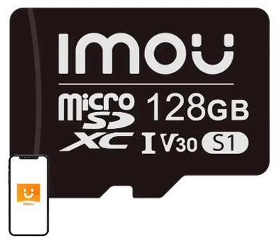 Image de Imou 128Gb Microsd Memory Card (Uhs-I, Sdhc, 10/U3/V30, 95/38)