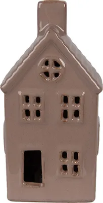 Immagine prodotto di Clayre & Eef Casa decorativa con LED 8x6x15 cm in Vetroceramica marrone