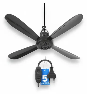 Immagine prodotto di InAndOutdoorMatch - Ventilatore a soffitto - 40 cm - Pieghevole, Immagine generata dall'IA