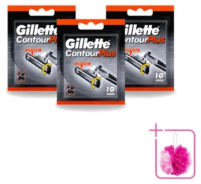 Productafbeelding van 3 x Gillette Contour Plus wegwerpscheermesjes - Voordeelpakket - 3 stuks