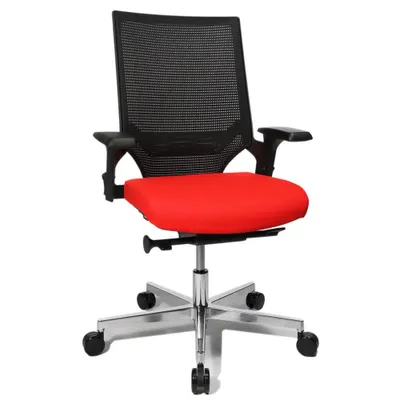 Produktbild von Topstar Bürodrehstuhl "T300", rot / schwarz Speditionsversand