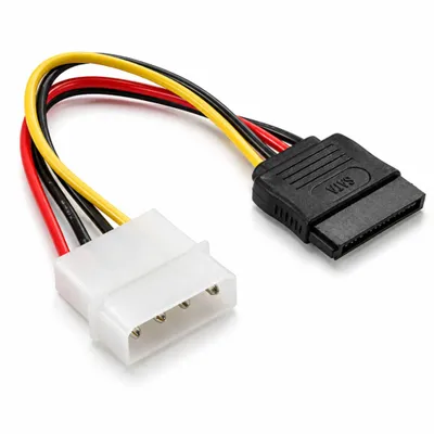 Produktbild von K32 Sata 3 Stromkabel Anschlusskabel 4pin Molex Stecker auf 15pin Sata Buchse