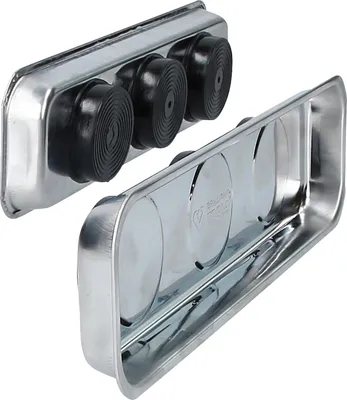 Image de BRILLIANT TOOLS Plateau / Ensemble de plateaux magnétiques en acier inoxydable 65 x 226 mm 2 pcs. - BT691155