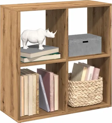 Produktbild von "2026 Promotion" Raumteiler-Bücherregal - Standregal - Aktenregal - Artisan-Eiche 69,5x29x69,5 cm - - Wohnzimmerschrank CC31906