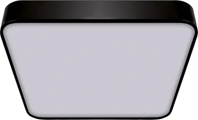Produktbild von LED Deckenlampe Metall neutralweiß 4000 K 2610 lm B: 50 cm Schwarz eckig Deckenleuchte