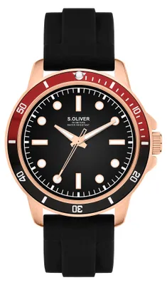 Produktbild von s.Oliver Herren Uhr Armbanduhr Silikon SO-4424-PQ