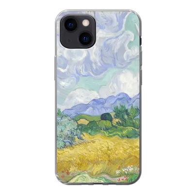 Produktbild von MuchoWow® Handyhülle Schutzhülle Hülle für iPhone 13 mini Weizenfeld mit Zypressen - Vincent van Gogh Silikon Softcase Handy Hülle - Softcase