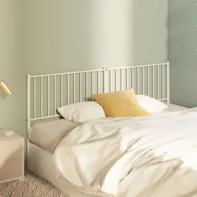 Produktbild von The Living Store Kopfteil Metall Weiß 180 cm
