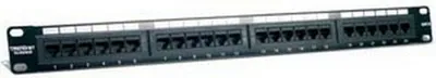 Obrázek produktu pro Trendnet 24portový nestíněný patch panel Cat6, 10/100/1000Base-T(X), Gigabit Ethernet, Cat6
