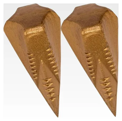 Produktbild von 2x Spaltgranate 1,6kg + 1 BILDMAGNET! Spaltkeil für Holzspaltung, Spaltaxt, Spalthammer, Holzspalter, Spaltwerkzeug, Kreuzkeil aus Spezialstahl