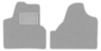 Productafbeelding van Velours automatten voor Fiat Scudo II 2007-2016 – 2-delig, grijs, op maat – Wielganizator OSLO