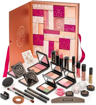 Produktbild von Beauty Adventskalender 2025 – Weihnachtskalender für Frauen & Teenager, 24 hochwertige Makeup- und Kosmetik-Überraschungen, Geschenkset