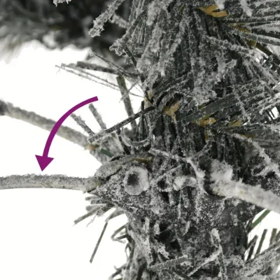 Produktbild von Kunst-Weihnachtsbaum - Schneebedeckter Weihnachtsbaum - Weihnachtsdekoration - Tannenzapfen - Künstlicher, schneebedeckter Weihnachtsbaum - 150 cm hoch
